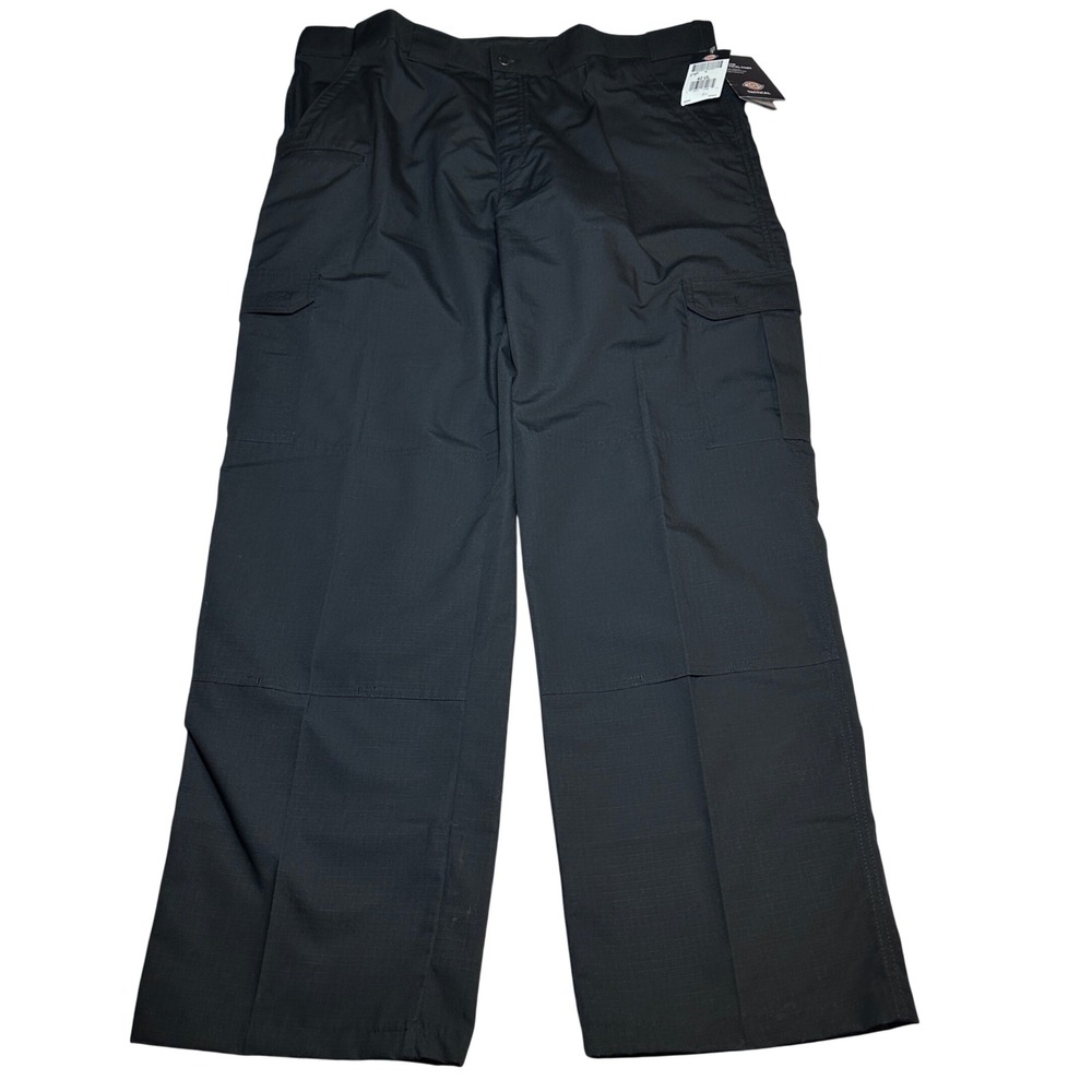 NEW Dickies Ripstop Tactical Cargo Pant Mens 42 UL Teflon Treated Black Workwear